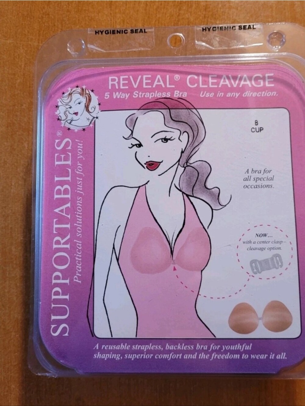 Reveal Cleavage 5-Way Strapless Backless Bra Nude (B Cup)